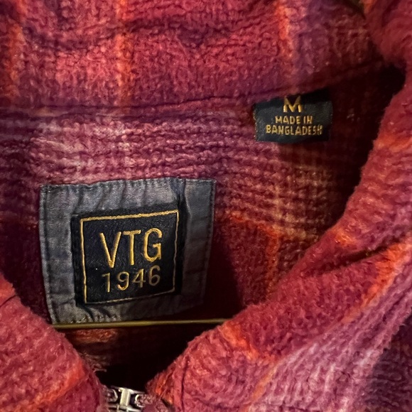 VTG 1946 Flannel Zip Up - Picture 2 of 4